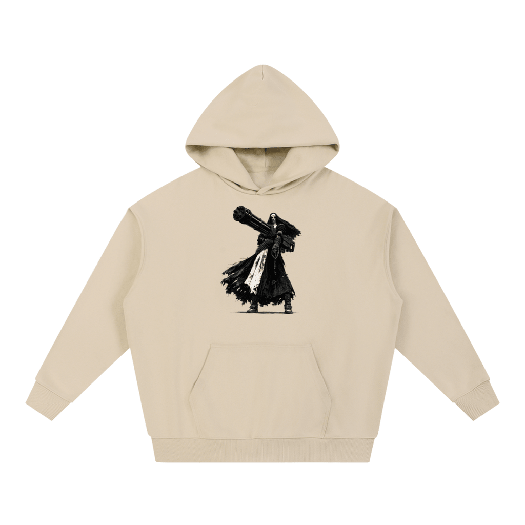 0 Holy Heavy Gunner Nun Graphic Essential Heavyweight Hoodie - Shirt Habit
