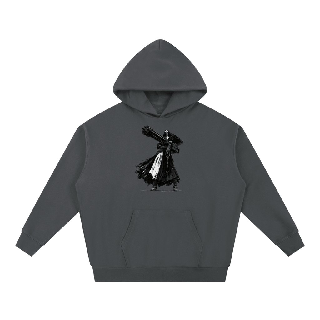 0 Holy Heavy Gunner Nun Graphic Essential Heavyweight Hoodie - Shirt Habit