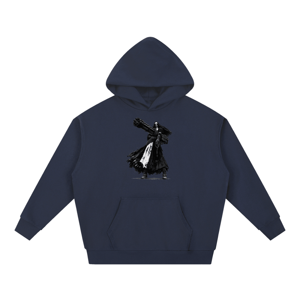 0 Holy Heavy Gunner Nun Graphic Essential Heavyweight Hoodie - Shirt Habit
