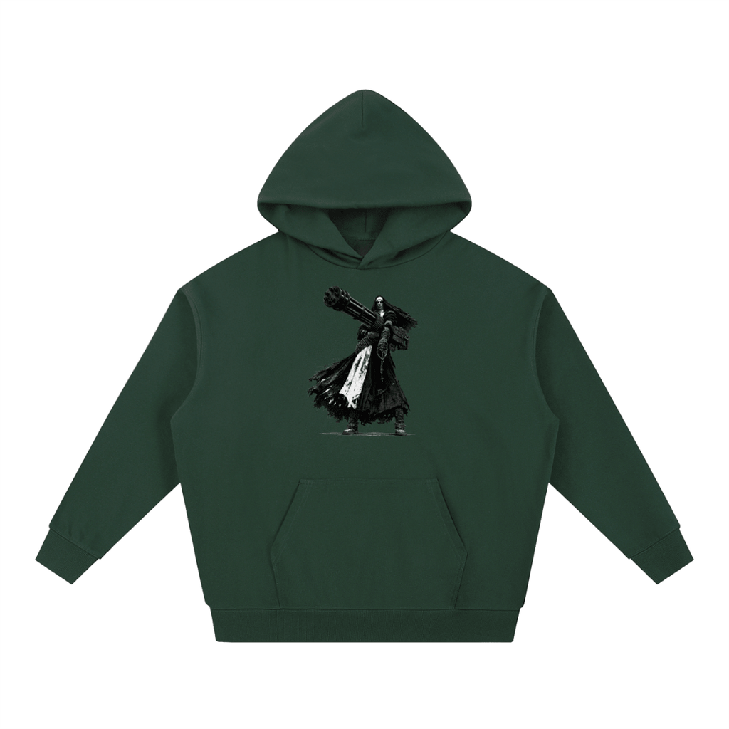 0 Holy Heavy Gunner Nun Graphic Essential Heavyweight Hoodie - Shirt Habit