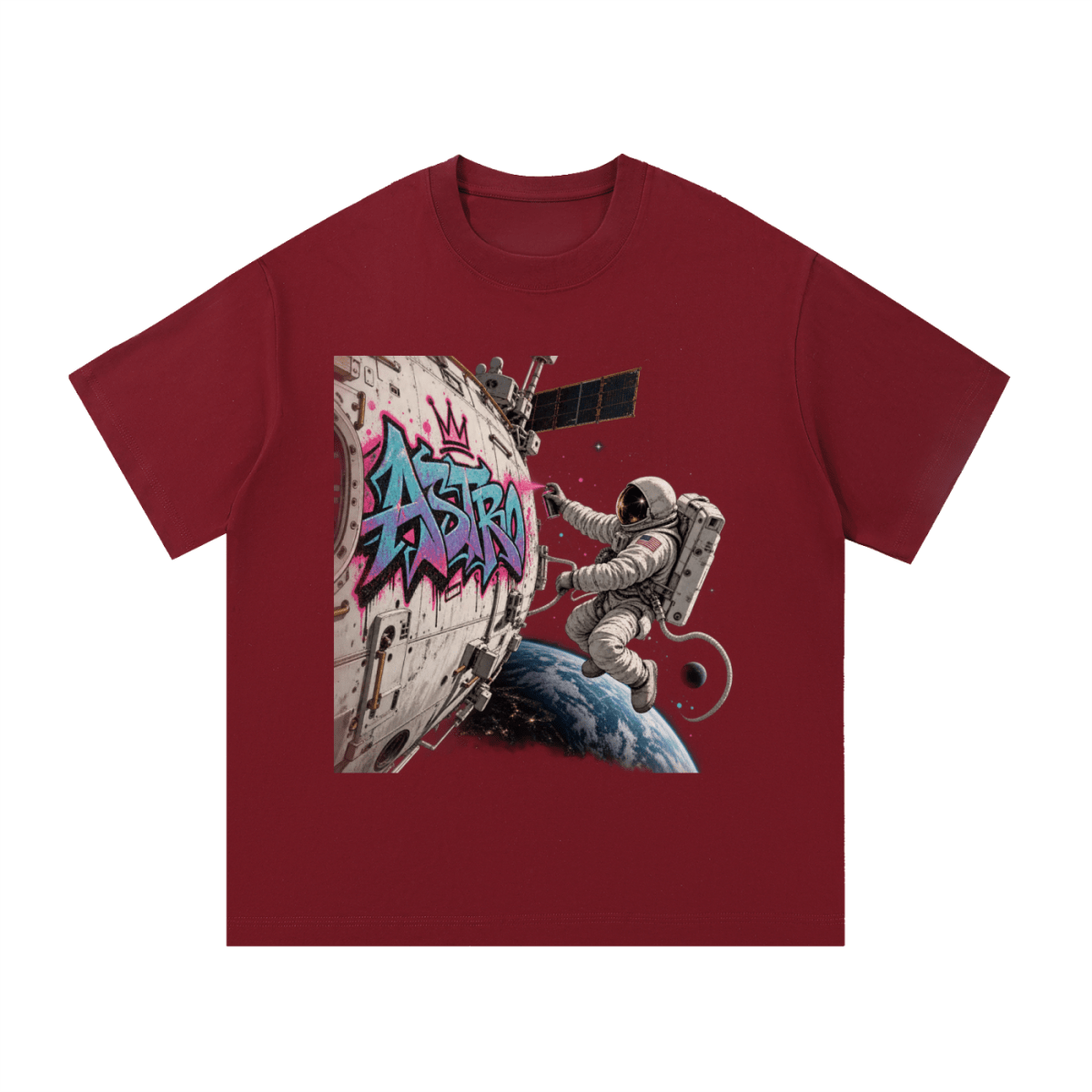 ASTRO Space Graffiti Essential Cotton T-Shirt - Shirt Habit