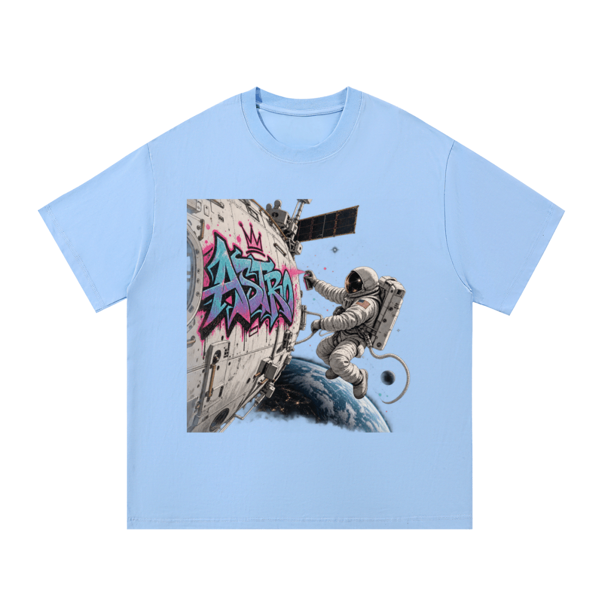 ASTRO Space Graffiti Essential Cotton T-Shirt - Shirt Habit