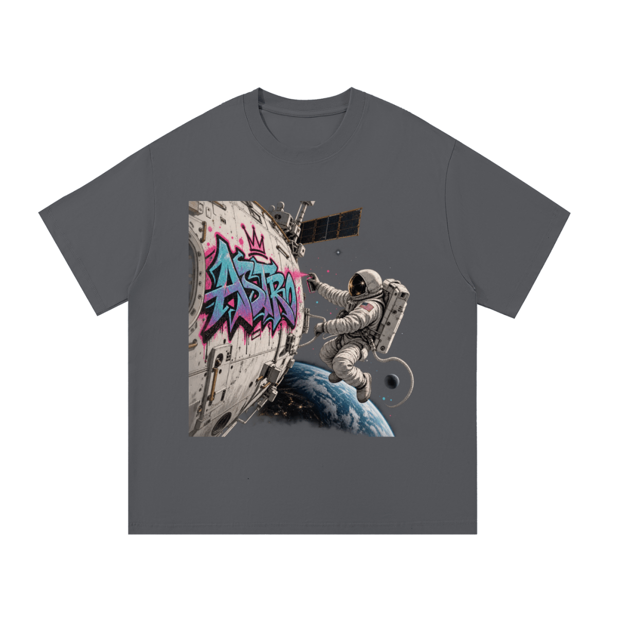 ASTRO Space Graffiti Essential Cotton T-Shirt - Shirt Habit