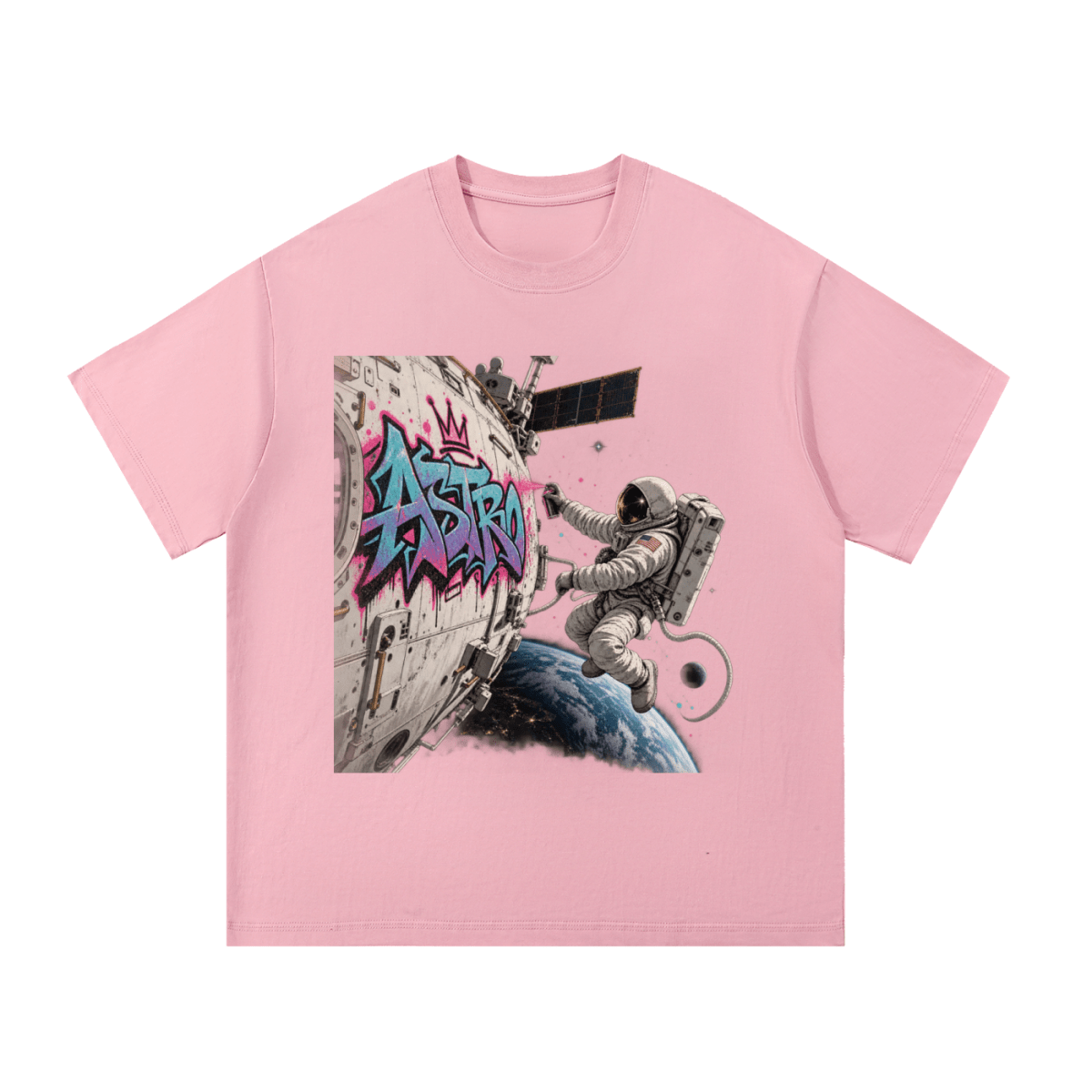 ASTRO Space Graffiti Essential Cotton T-Shirt - Shirt Habit