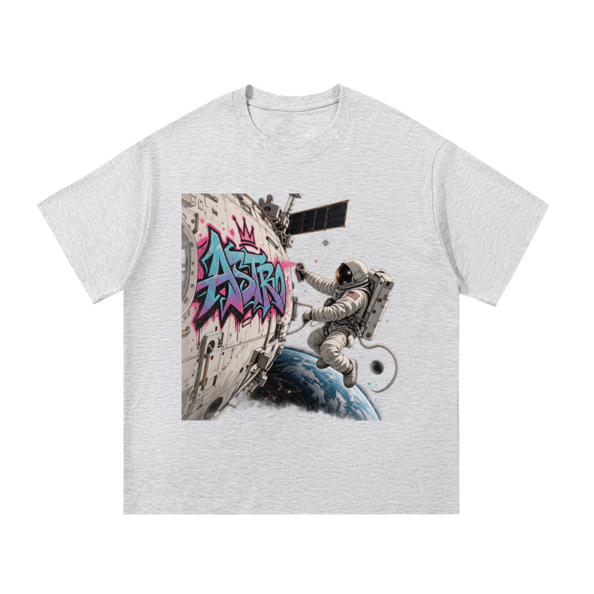 ASTRO Space Graffiti Essential Cotton T-Shirt - Shirt Habit