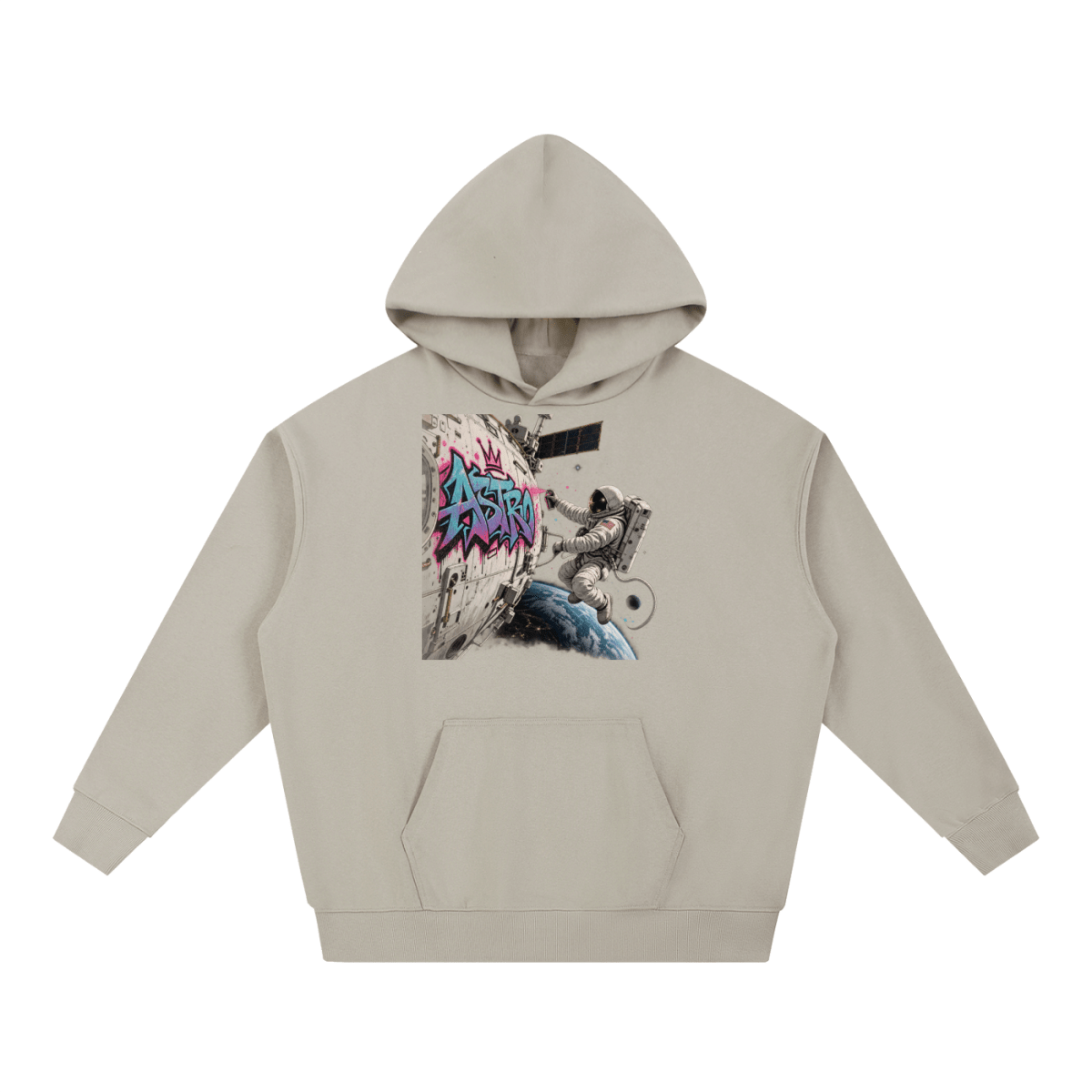 ASTRO Space Graffiti Essential Heavyweight Hoodie - Shirt Habit