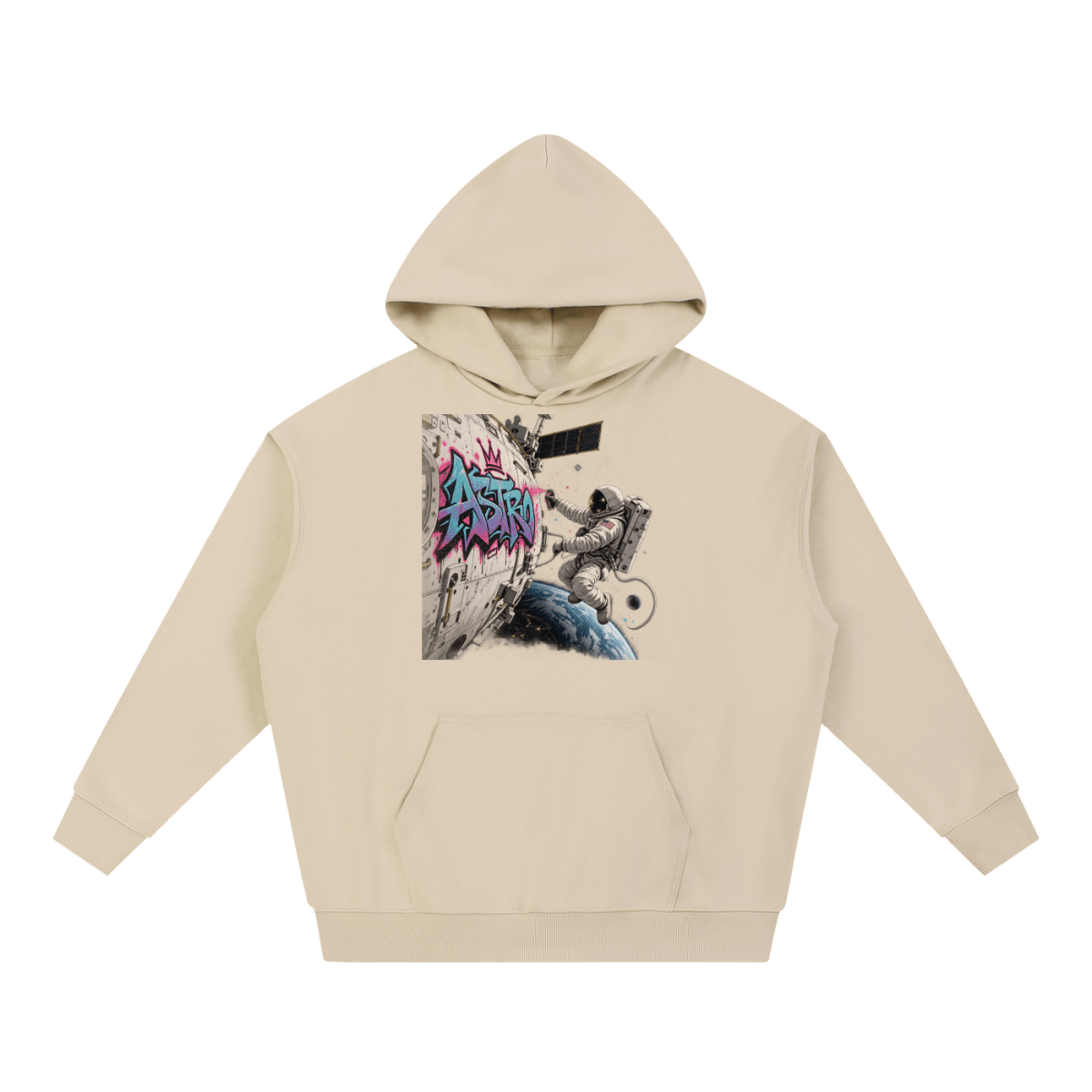 ASTRO Space Graffiti Essential Heavyweight Hoodie - Shirt Habit
