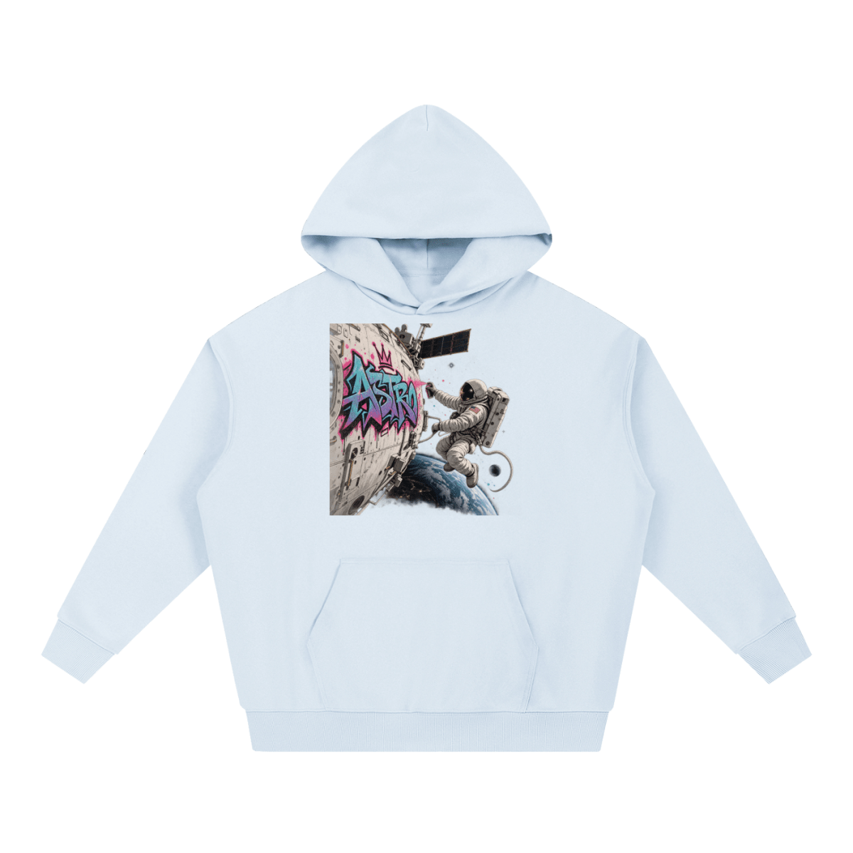 ASTRO Space Graffiti Essential Heavyweight Hoodie - Shirt Habit