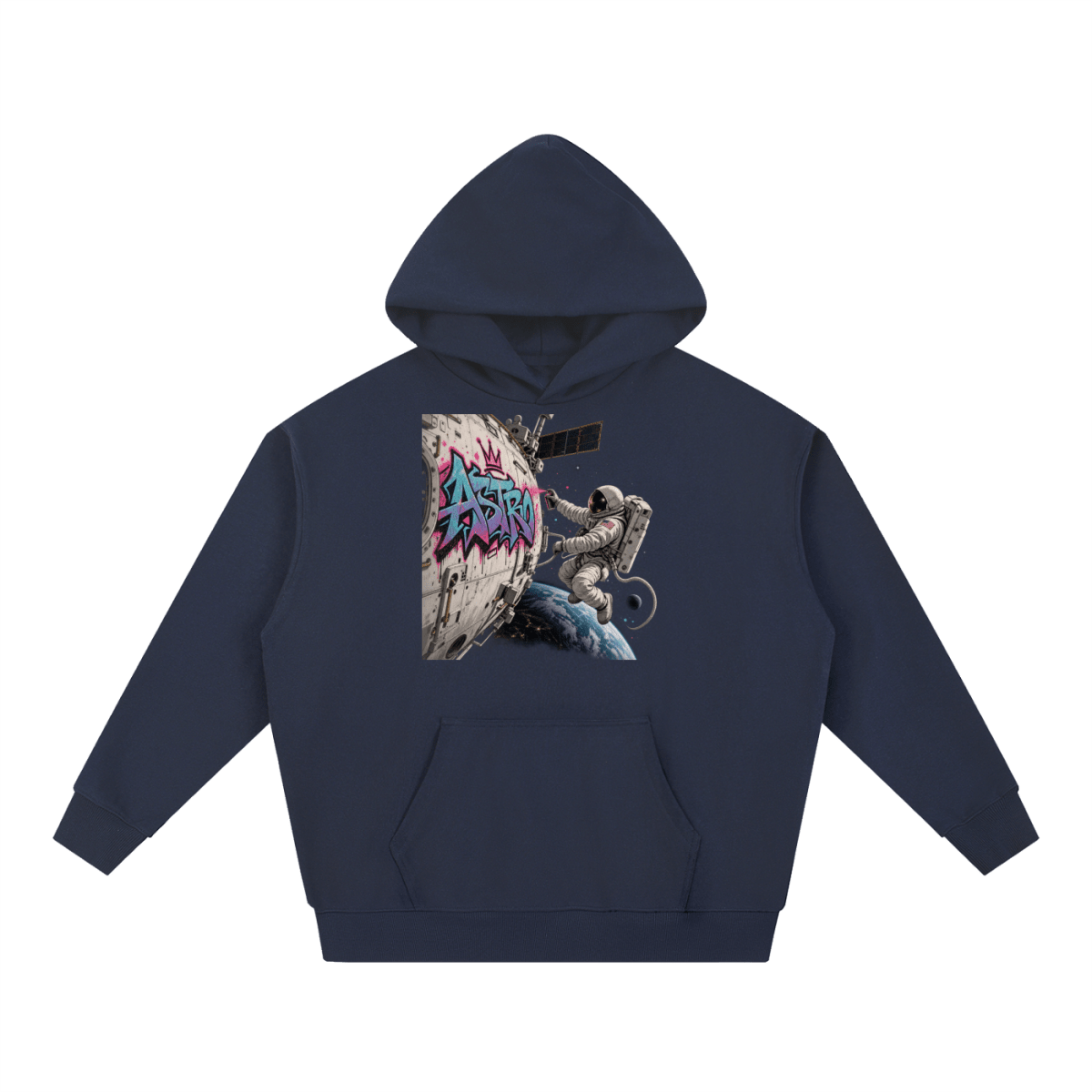 ASTRO Space Graffiti Essential Heavyweight Hoodie - Shirt Habit