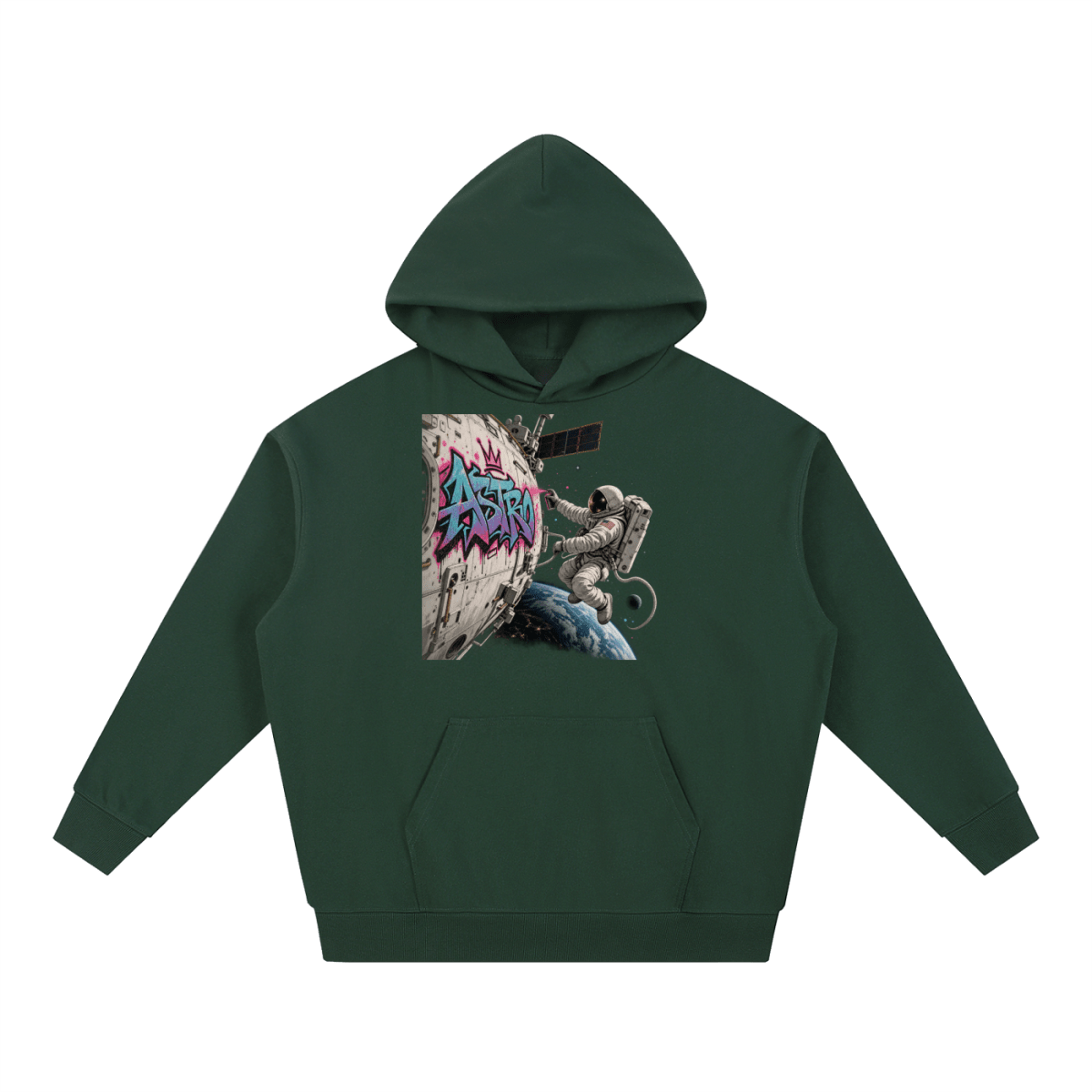 ASTRO Space Graffiti Essential Heavyweight Hoodie - Shirt Habit