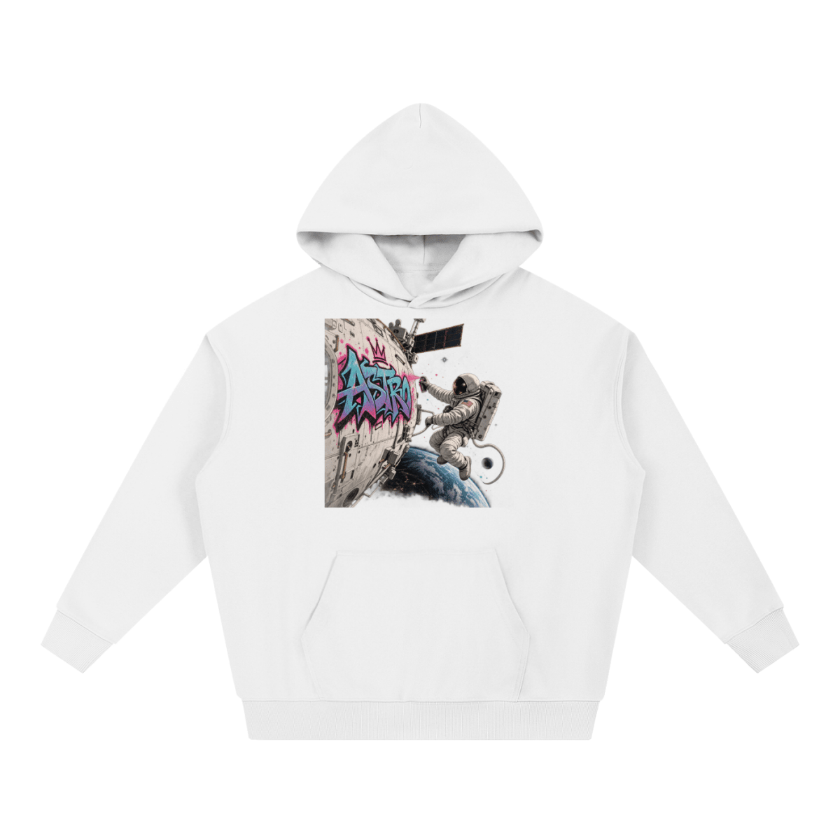 ASTRO Space Graffiti Essential Heavyweight Hoodie - Shirt Habit