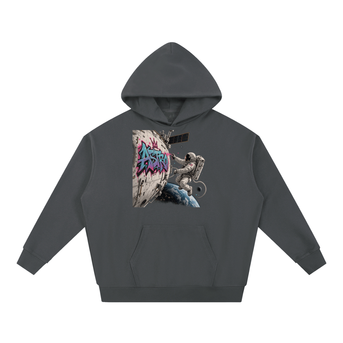 ASTRO Space Graffiti Essential Heavyweight Hoodie - Shirt Habit