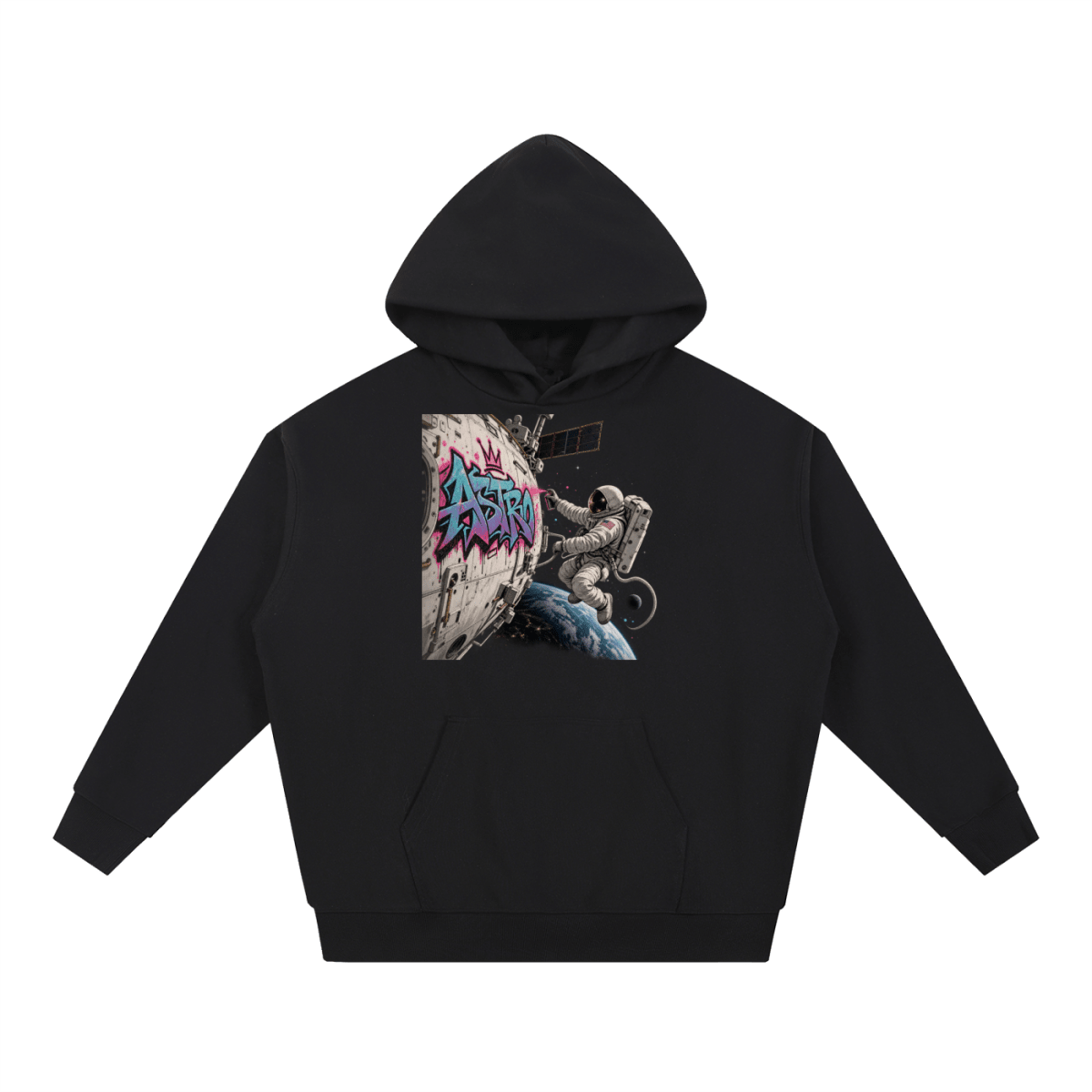 ASTRO Space Graffiti Essential Heavyweight Hoodie - Shirt Habit