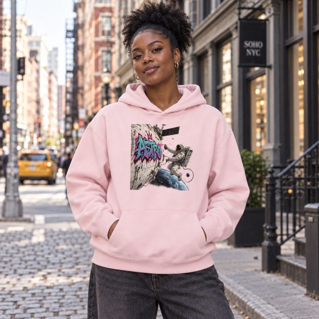 ASTRO Space Graffiti Essential Heavyweight Hoodie - Shirt Habit