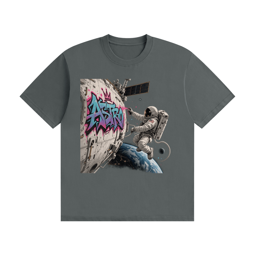 ASTRO Space Graffiti Unisex Seamless Cotton T-Shirt - Shirt Habit