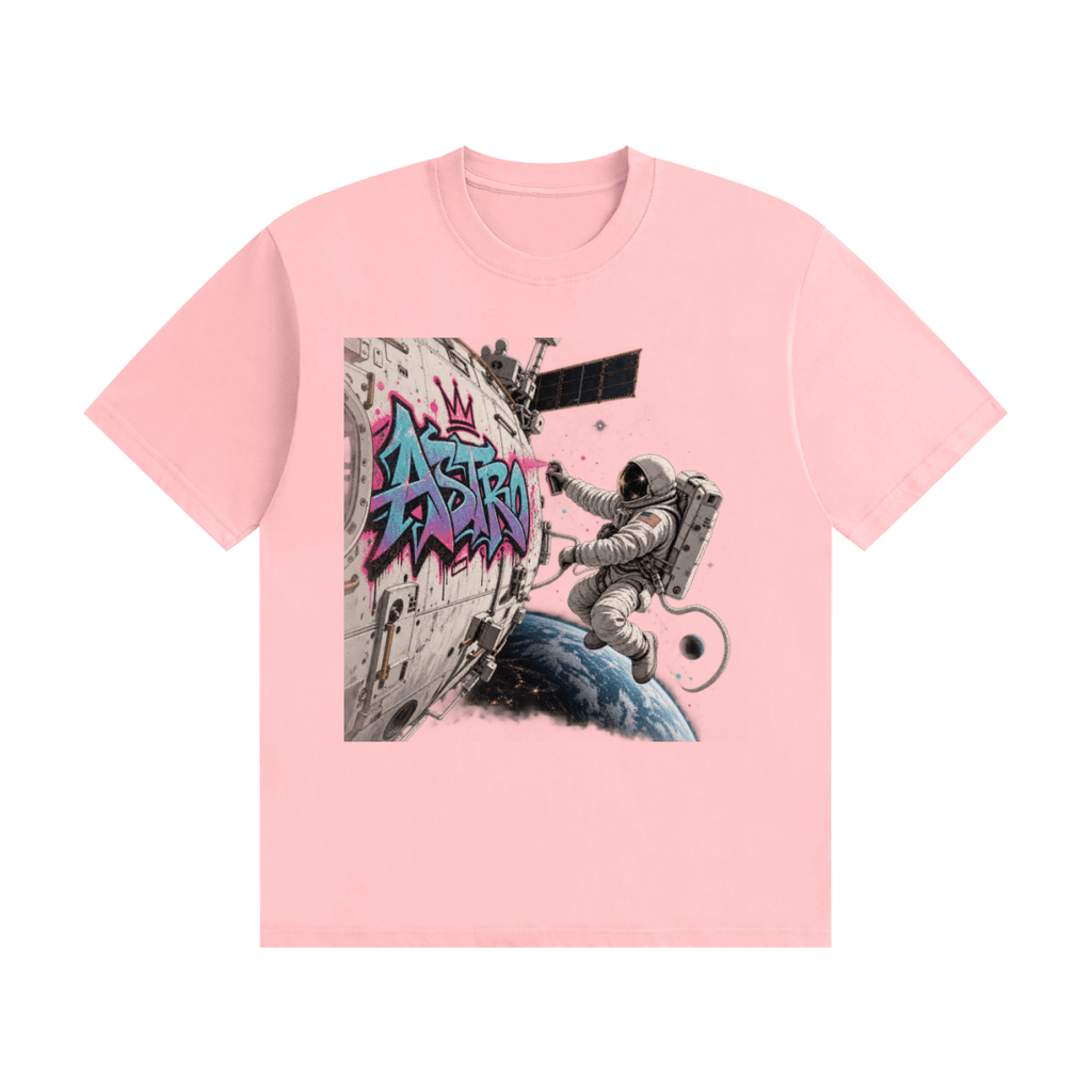 ASTRO Space Graffiti Unisex Seamless Cotton T-Shirt - Shirt Habit