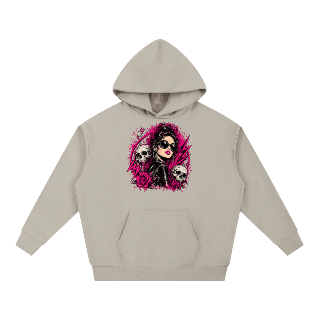 Bad Decisions Baddie Skull Essential Heavyweight Hoodie - Shirt Habit