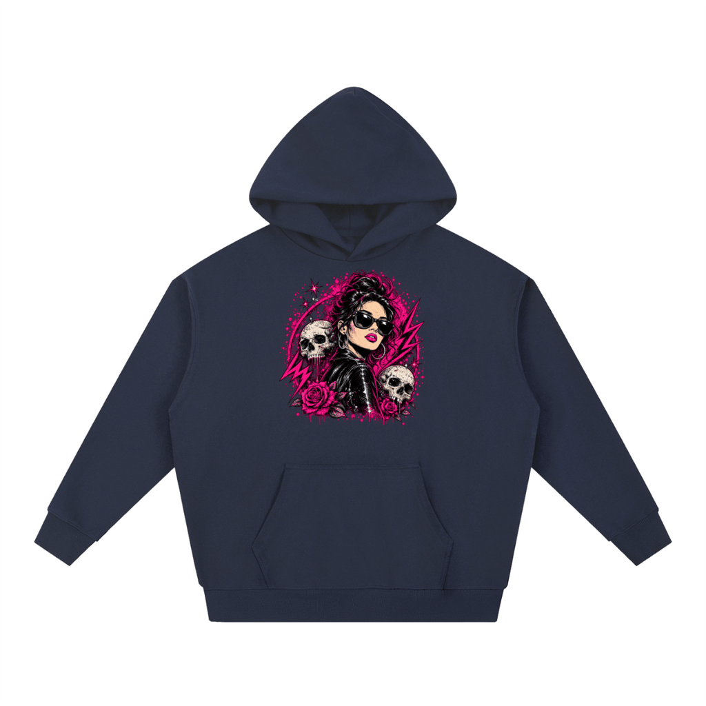 Bad Decisions Baddie Skull Essential Heavyweight Hoodie - Shirt Habit