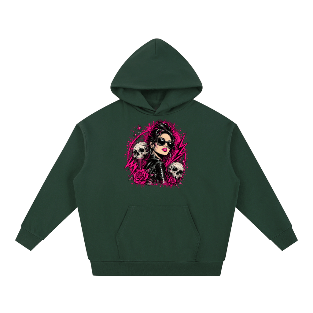 Bad Decisions Baddie Skull Essential Heavyweight Hoodie - Shirt Habit