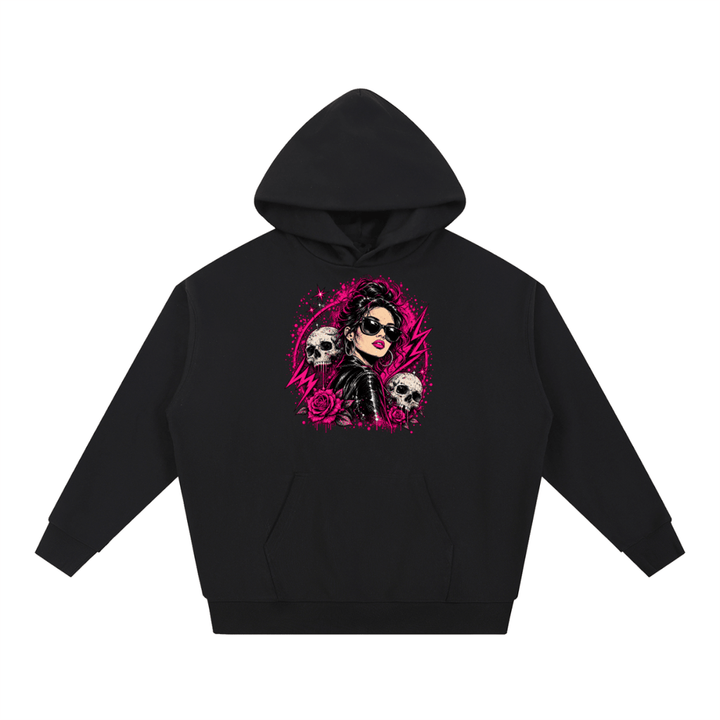 Bad Decisions Baddie Skull Essential Heavyweight Hoodie - Shirt Habit