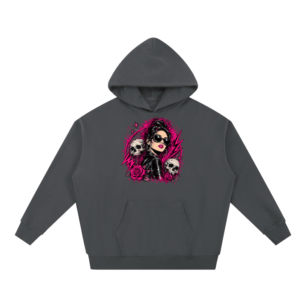 Bad Decisions Baddie Skull Essential Heavyweight Hoodie - Shirt Habit
