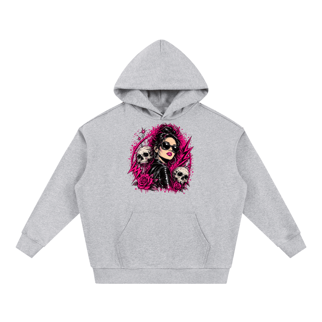 Bad Decisions Baddie Skull Essential Heavyweight Hoodie - Shirt Habit