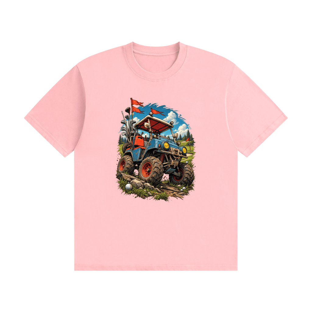 Battle-Hardened Golf Cart Unisex Seamless Cotton T-Shirt - Shirt Habit