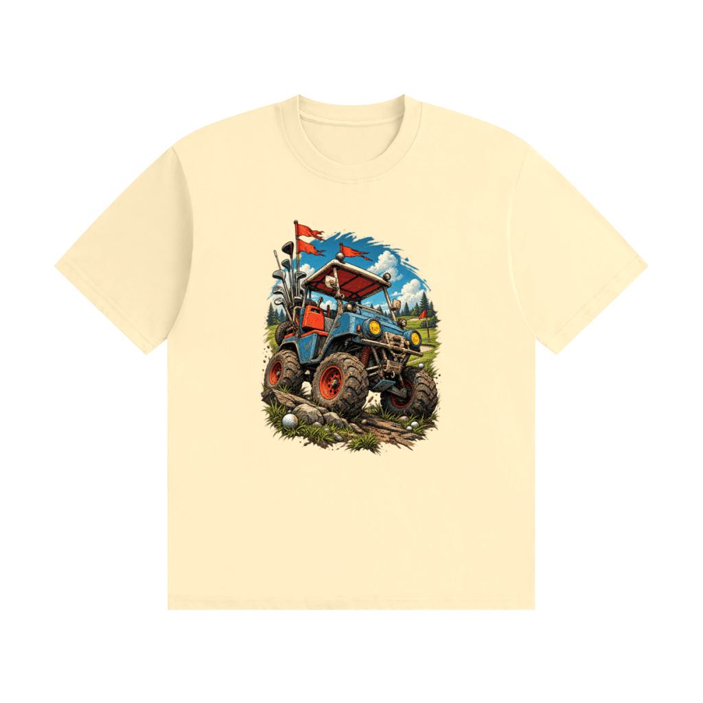 Battle-Hardened Golf Cart Unisex Seamless Cotton T-Shirt - Shirt Habit
