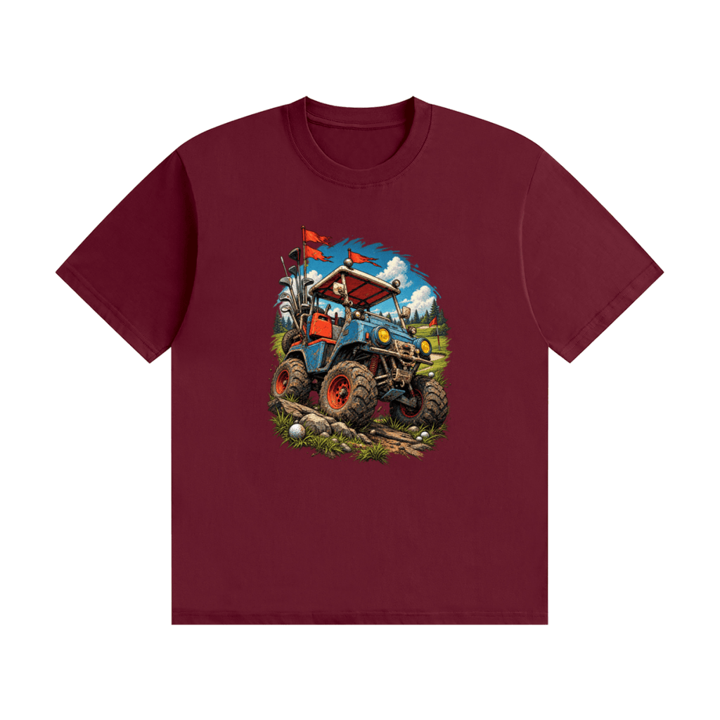Battle-Hardened Golf Cart Unisex Seamless Cotton T-Shirt - Shirt Habit