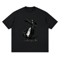 Holy Heavy Gunner Nun Streetwear Loose Drop Shoulder T-Shirt