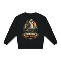 Certified Trail Menace Possum Hiking Loose Crewneck Sweatshirt - Shirt Habit