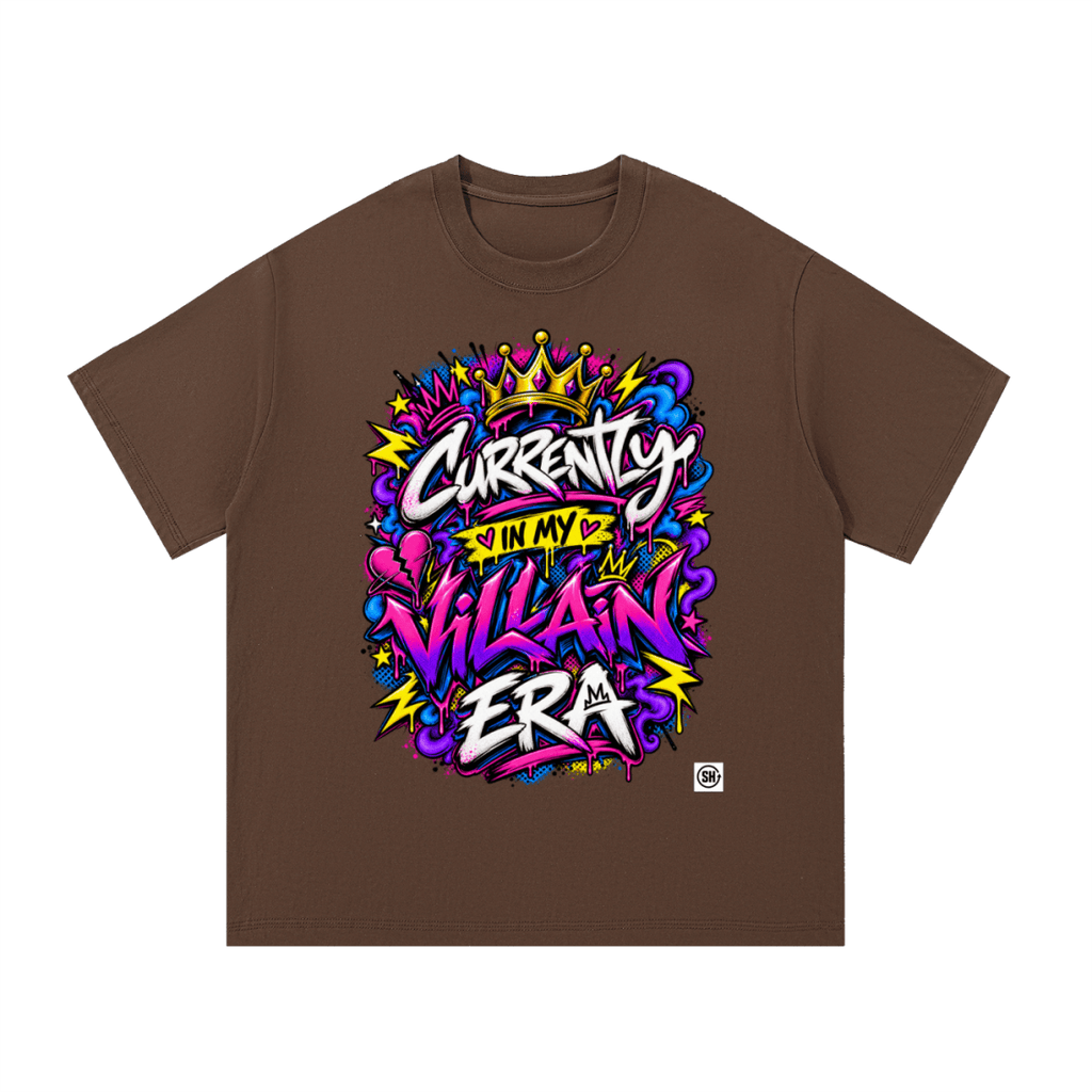 Currently in My Villain Era Essential Cotton T-Shirt - Shirt Habit
