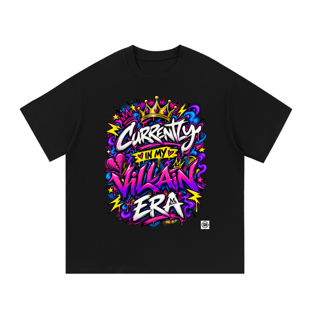 Currently in My Villain Era Essential Cotton T-Shirt - Shirt Habit