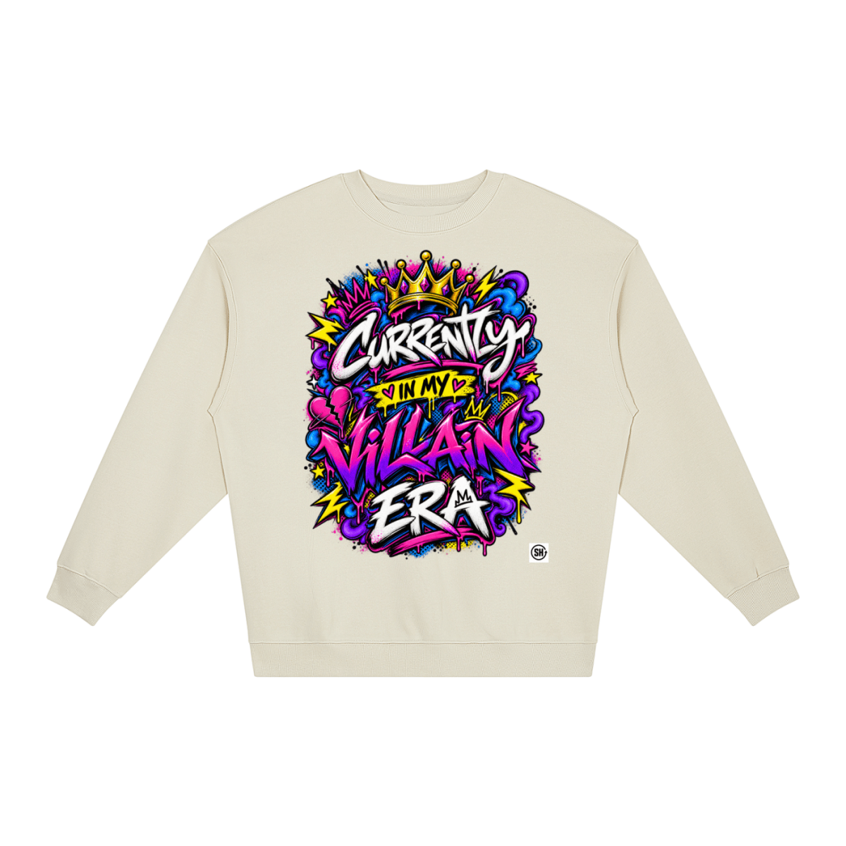 Currently in My Villain Era Loose Crewneck Sweatshirt - Shirt Habit