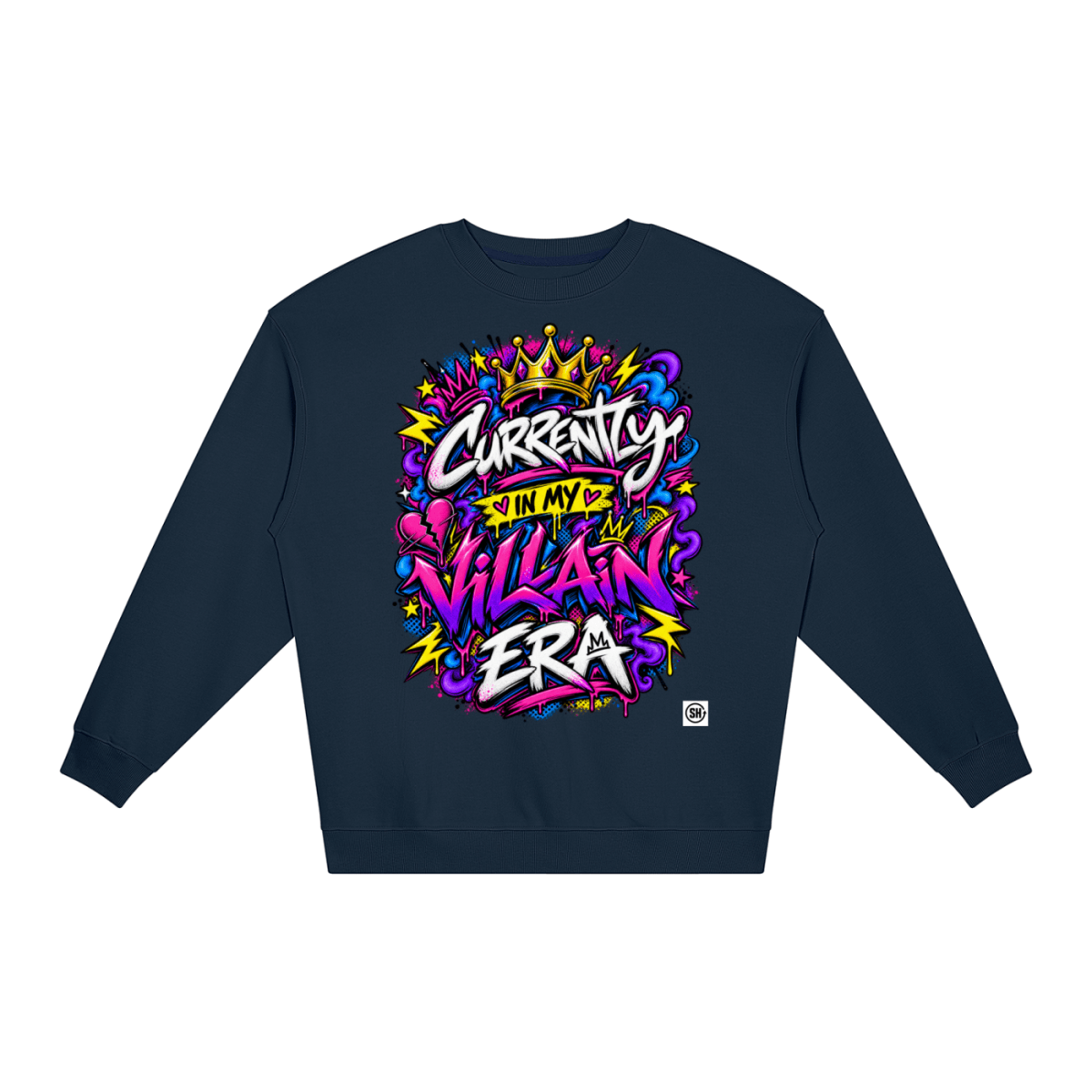 Currently in My Villain Era Loose Crewneck Sweatshirt - Shirt Habit