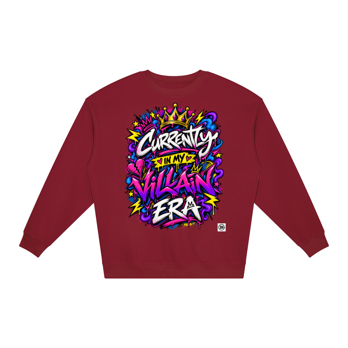 Currently in My Villain Era Loose Crewneck Sweatshirt - Shirt Habit