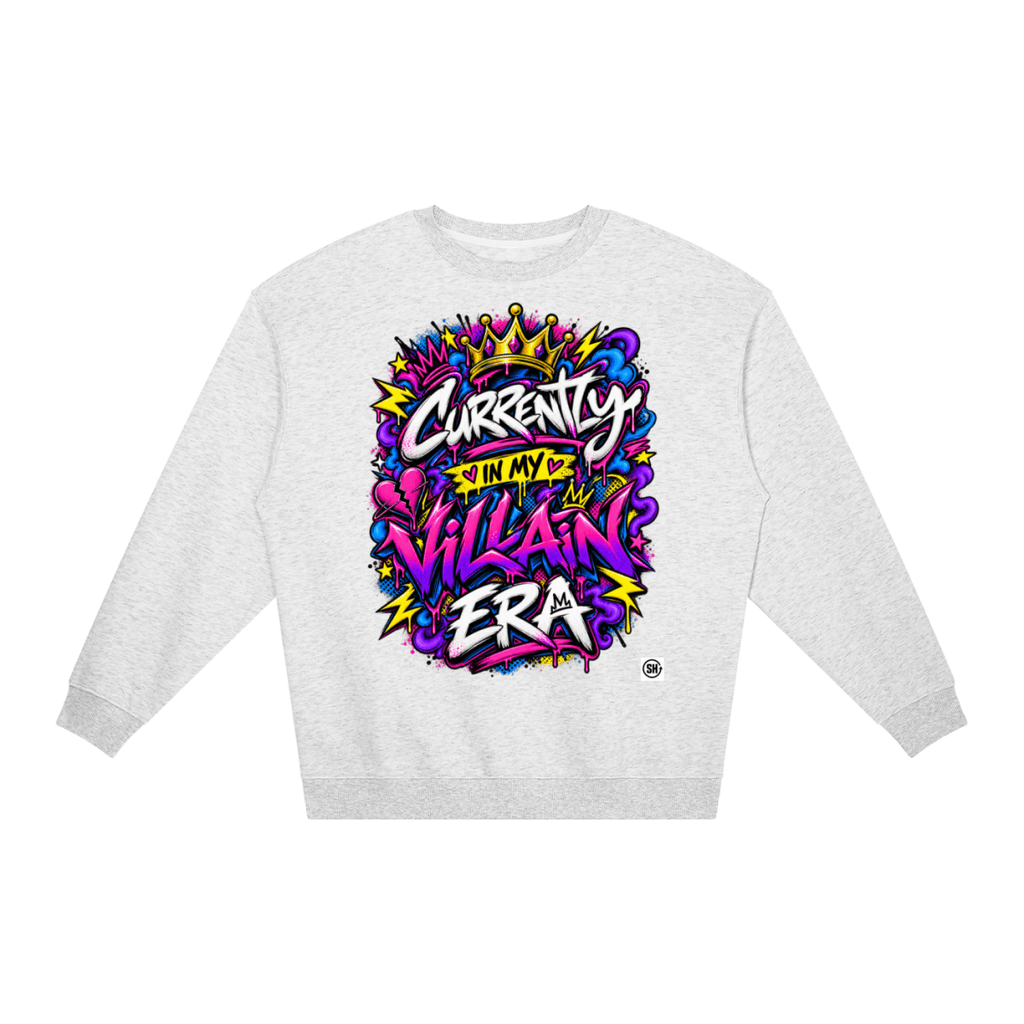 Currently in My Villain Era Loose Crewneck Sweatshirt - Shirt Habit