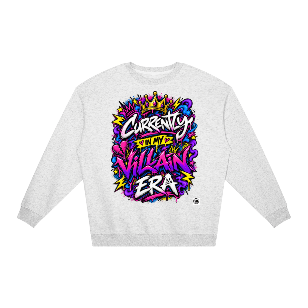 Currently in My Villain Era Loose Crewneck Sweatshirt - Shirt Habit