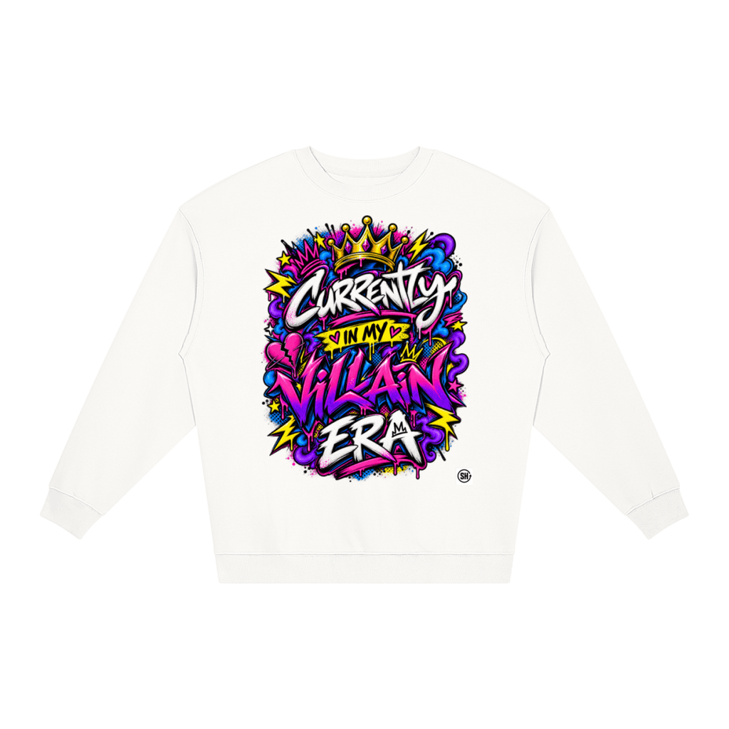 Currently in My Villain Era Loose Crewneck Sweatshirt - Shirt Habit