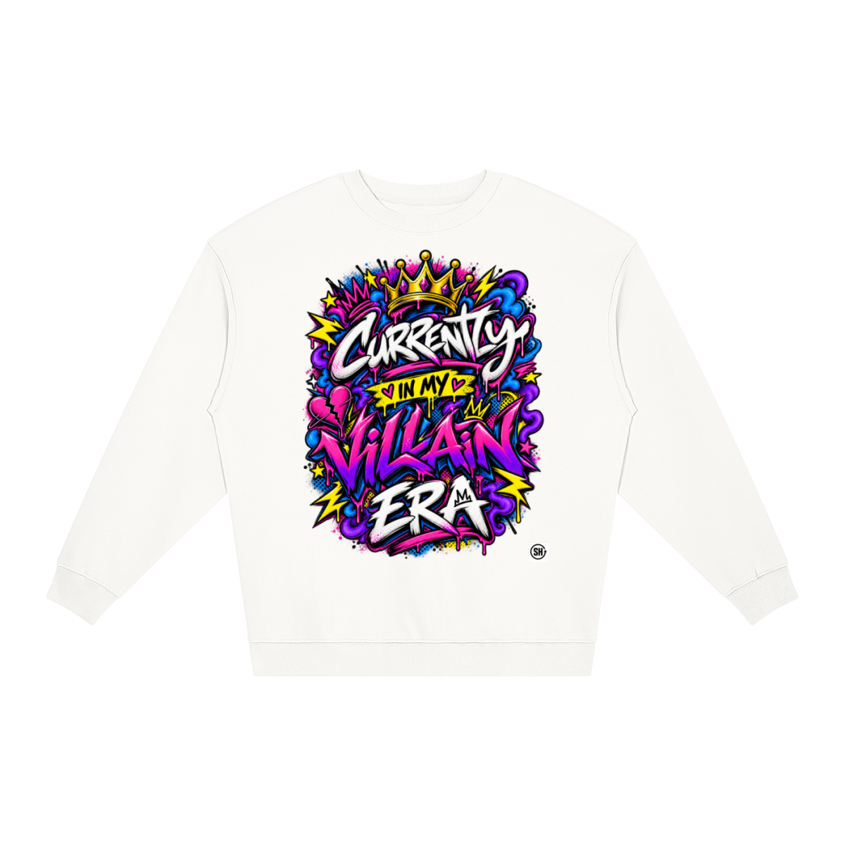 Currently in My Villain Era Loose Crewneck Sweatshirt - Shirt Habit