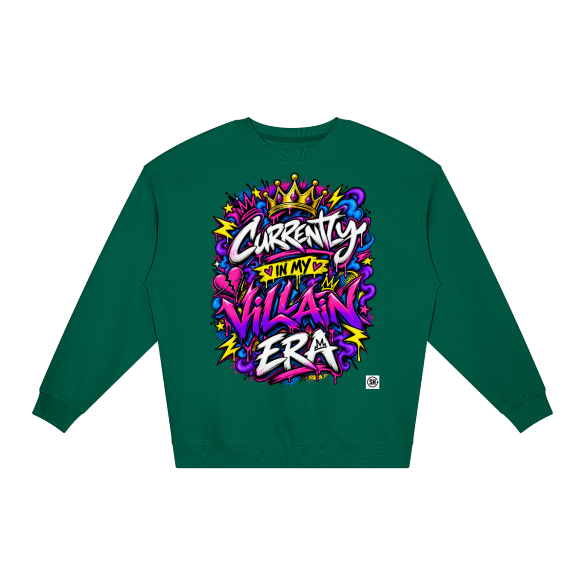 Currently in My Villain Era Loose Crewneck Sweatshirt - Shirt Habit