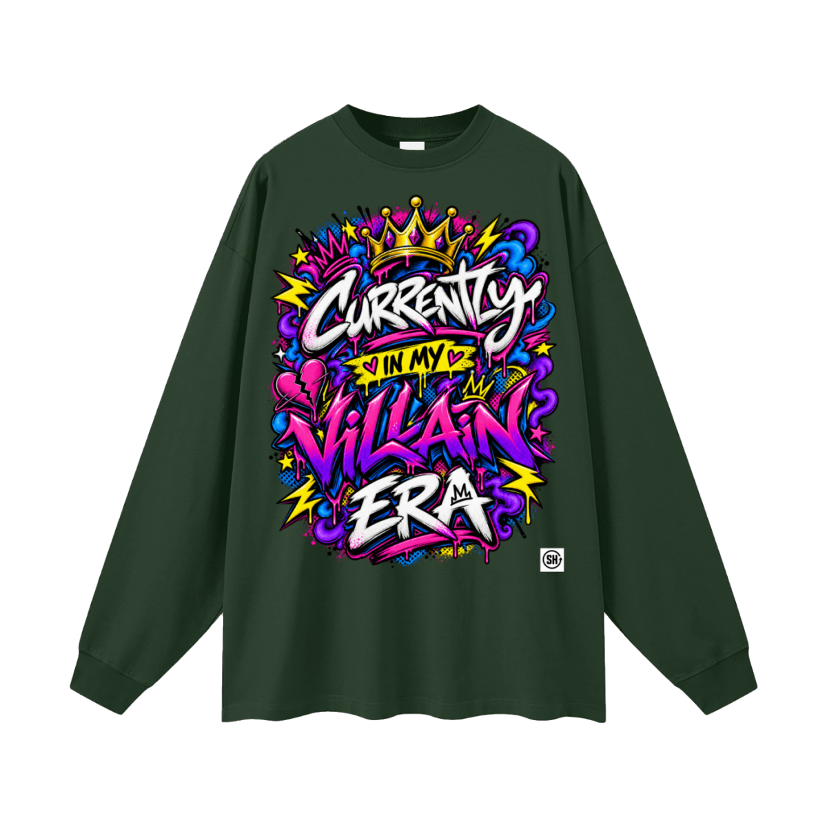 Currently in My Villain Era Oversized Long Sleeve T-Shirt - Shirt Habit