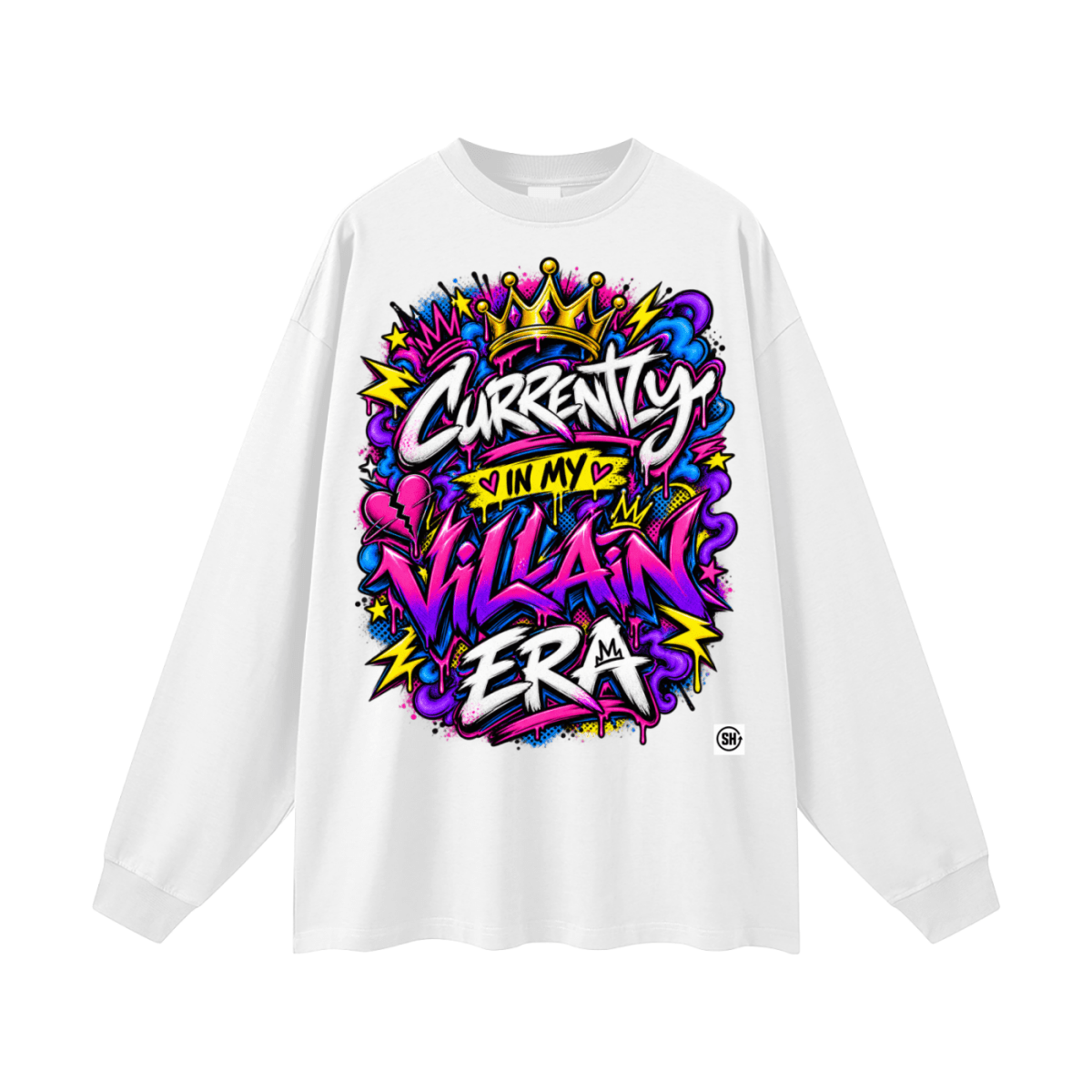 Currently in My Villain Era Oversized Long Sleeve T-Shirt - Shirt Habit