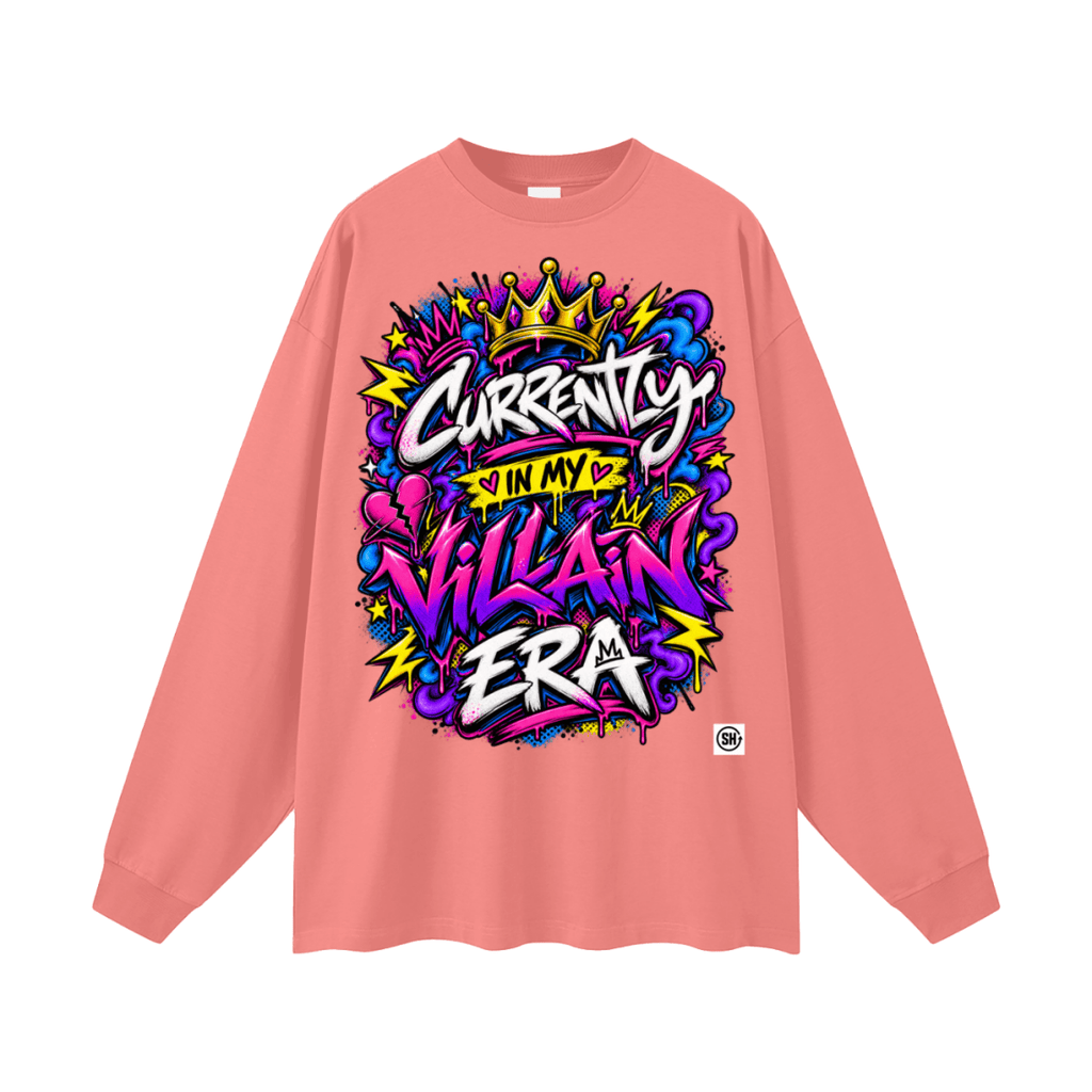 Currently in My Villain Era Oversized Long Sleeve T-Shirt - Shirt Habit