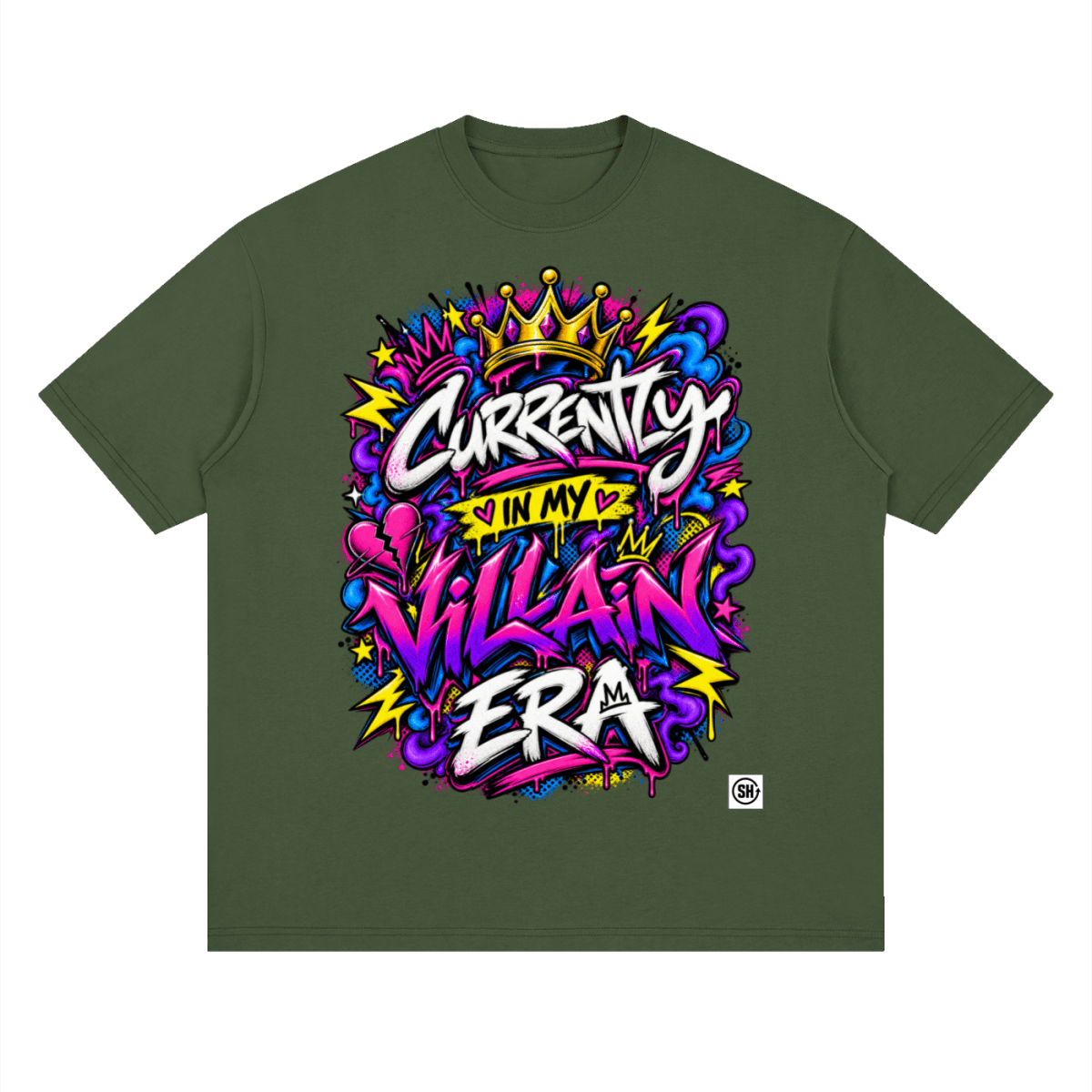 Currently in My Villain Era Streetwear T-Shirt - Shirt Habit