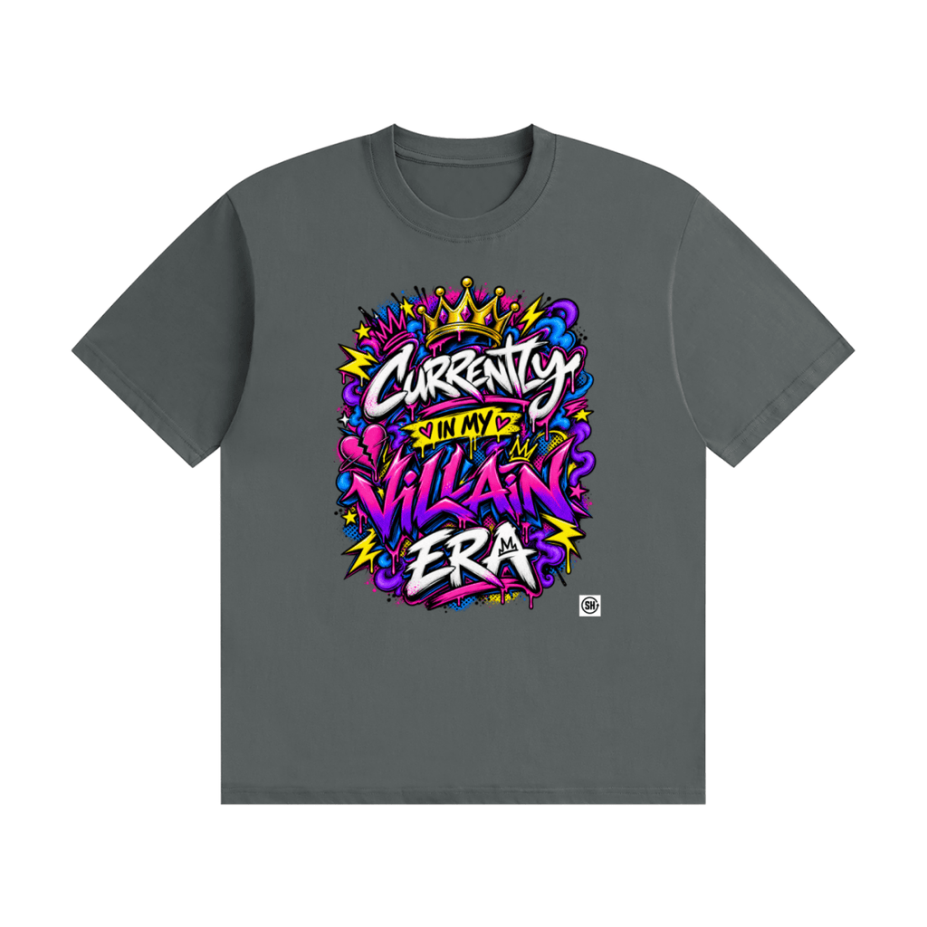 Currently in My Villain Era Unisex Seamless Cotton T-Shirt - Shirt Habit