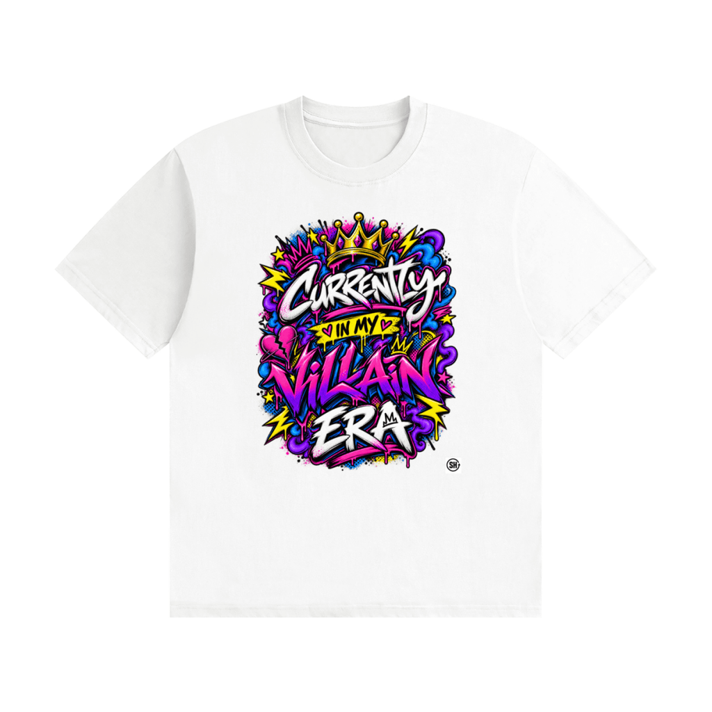 Currently in My Villain Era Unisex Seamless Cotton T-Shirt - Shirt Habit