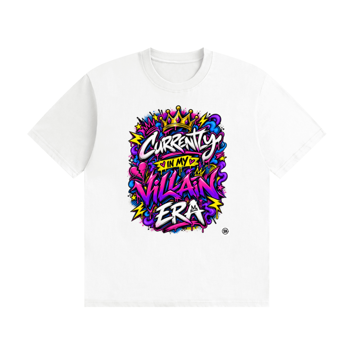 Currently in My Villain Era Unisex Seamless Cotton T-Shirt - Shirt Habit