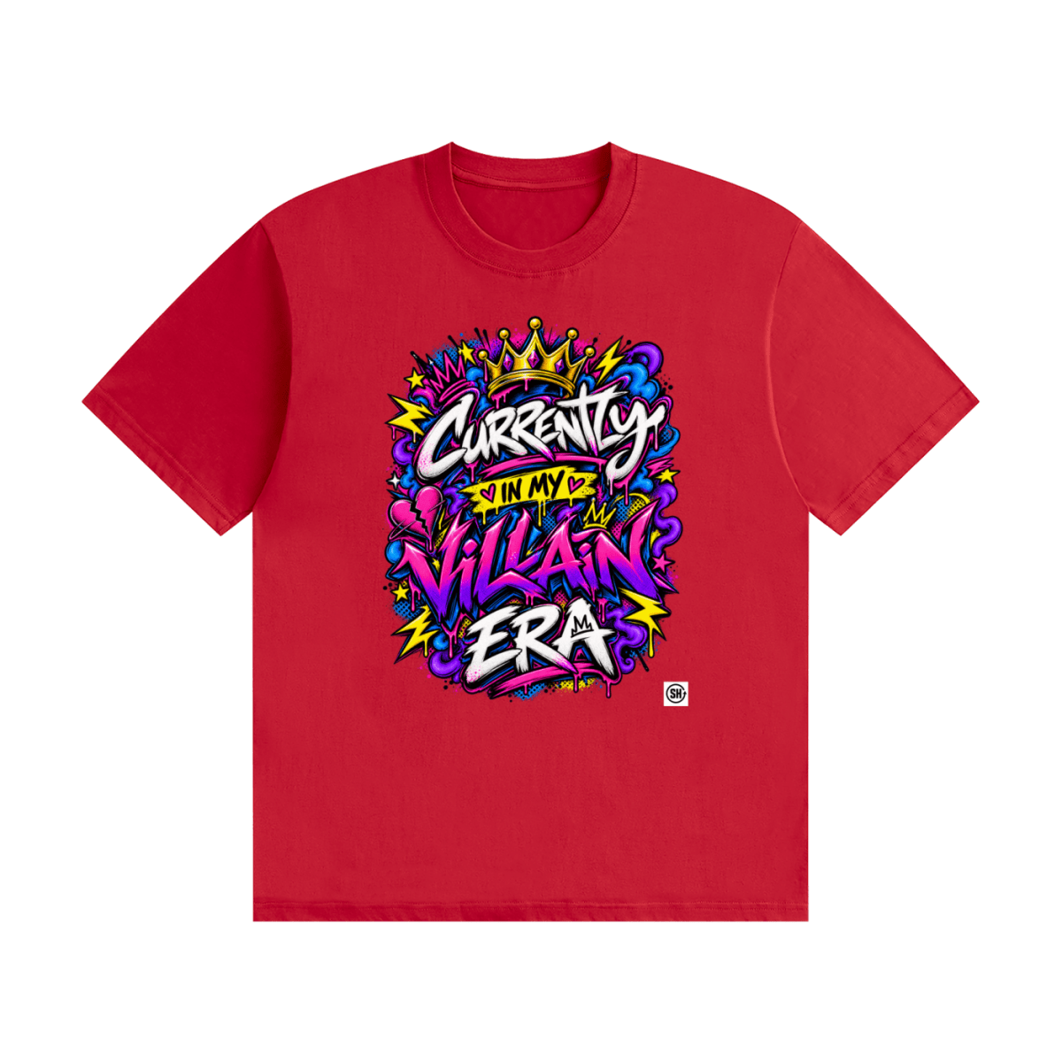 Currently in My Villain Era Unisex Seamless Cotton T-Shirt - Shirt Habit