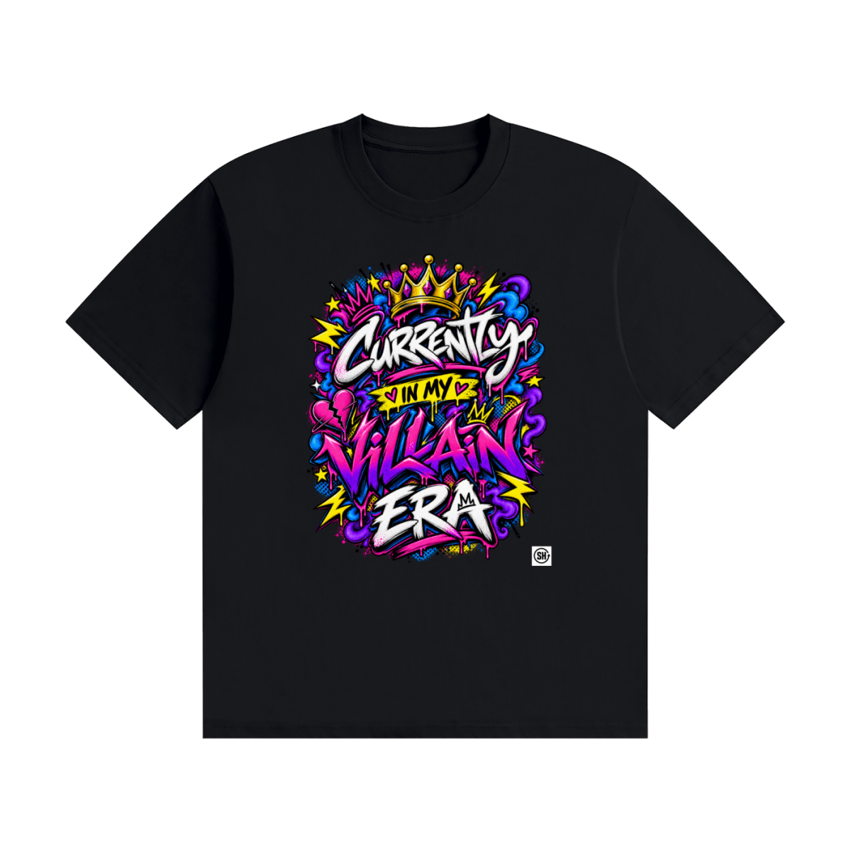 Currently in My Villain Era Unisex Seamless Cotton T-Shirt - Shirt Habit